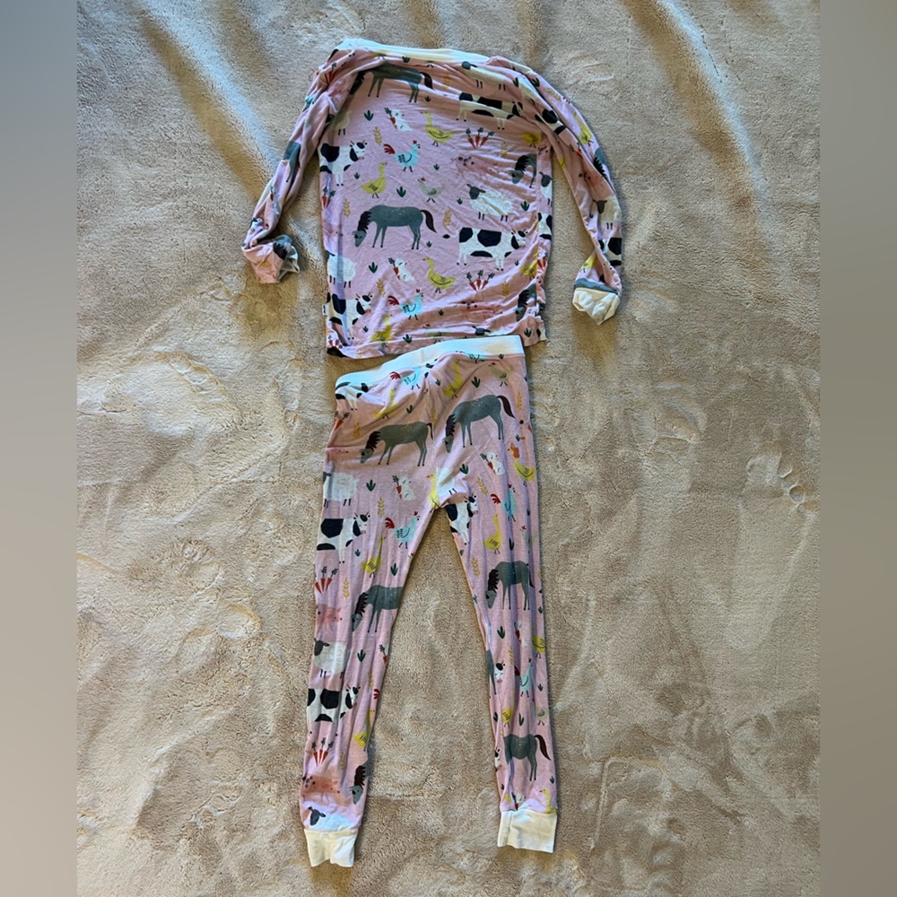 Little Sleepies Pink Farm Set